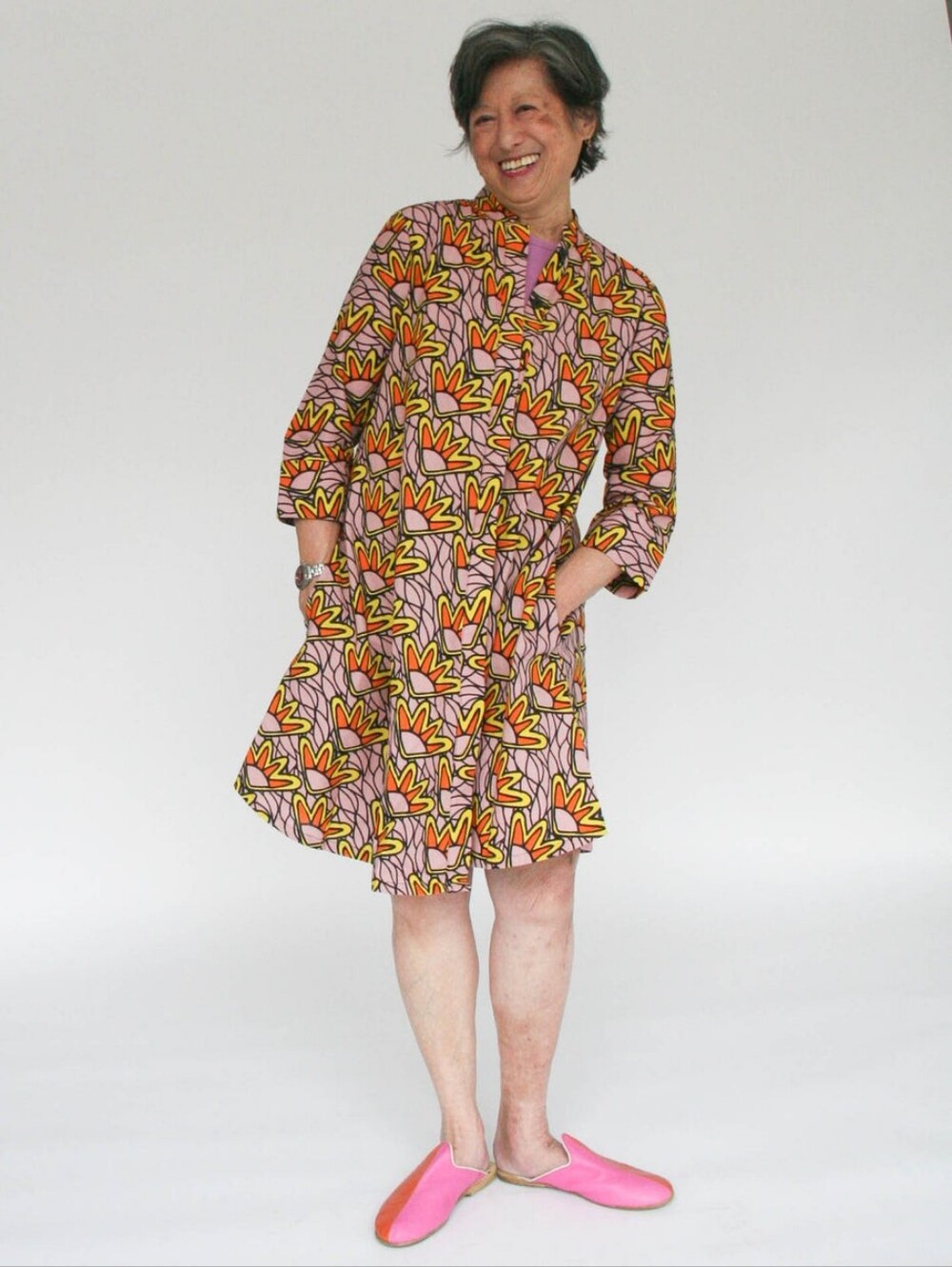 ZURI Sunbeam Long Sleeve Cotton Dress/Tunic Made In Kenya Size XL